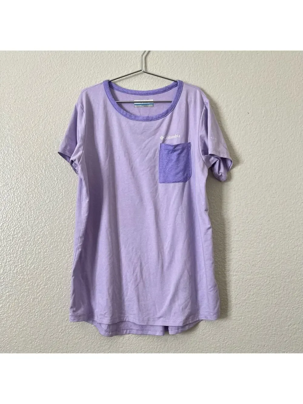 Columbia Girls Tech Trail T-Shirt tee short sleeve lavender purple 2031701